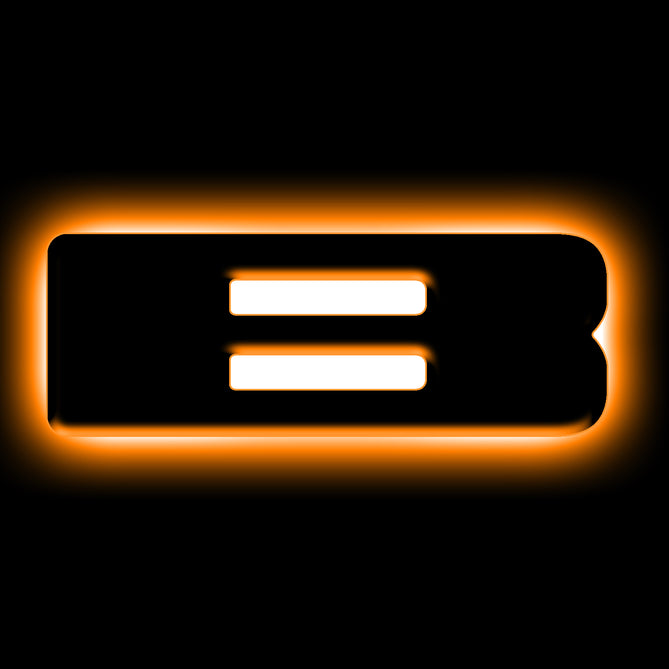 ORACLE Lighting Universal Illuminated LED Letter Badges - Amber LED (BRONCO COMBO 6X Letters)