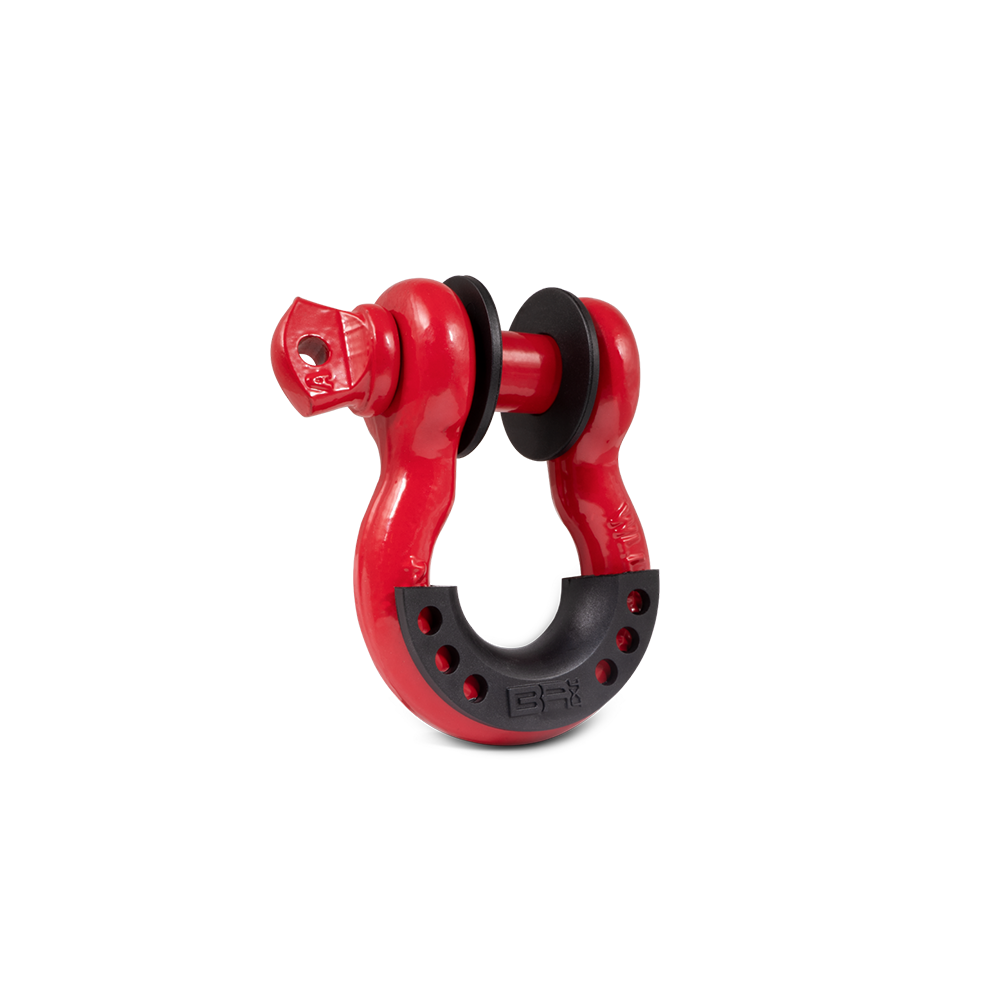 Body Armor 4x4 3/4 RED D-RING WITH ISOLATORS (SINGLE) 3204