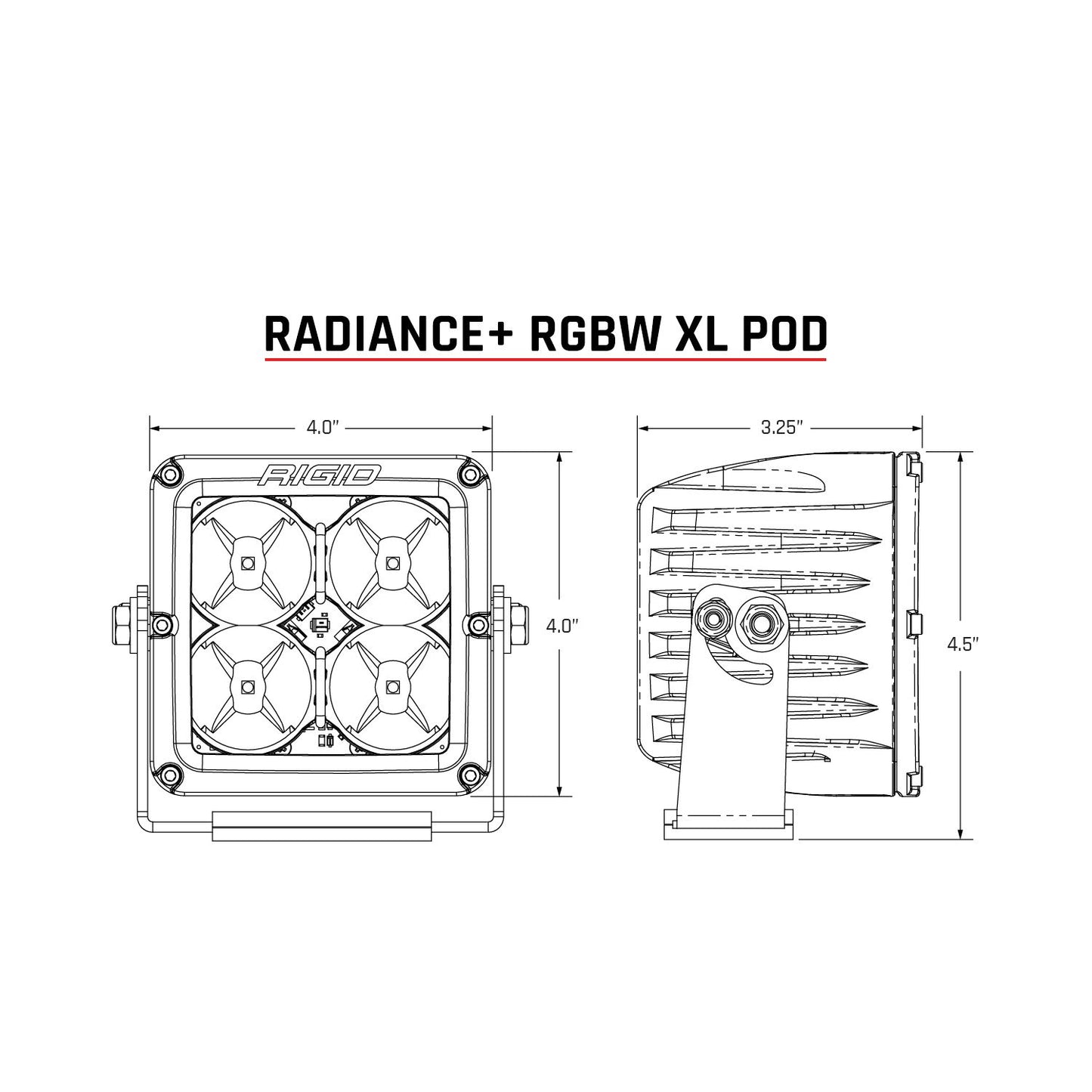 RIGID INDUSTRIES | Radiance Plus Pod XL RGBW Pair RIGID Industries | 322053