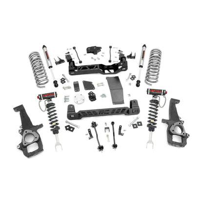 Rough Country V2 Shocks & Rear Variable Rate Coils 6 Inch Lift Kit I 33257