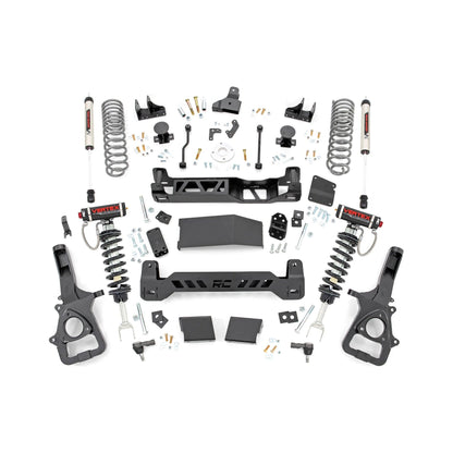 Rough Country V2 Shocks & Rear Variable Rate Coils 6 Inch Lift Kit I 33457