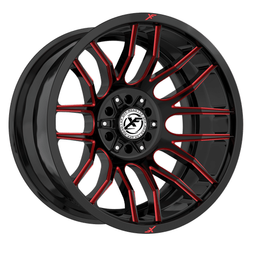 XF Off-Road XF-232 Gloss Black Milled Red