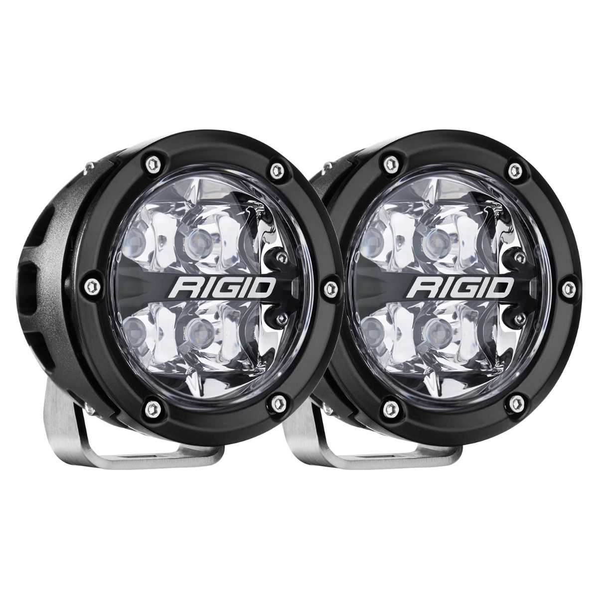 RIGID INDUSTRIES | 360-Series 4 Inch Off-Road Lamp Spot Beam RGBW Backlight Set of 2 Rigid Industries | 36402