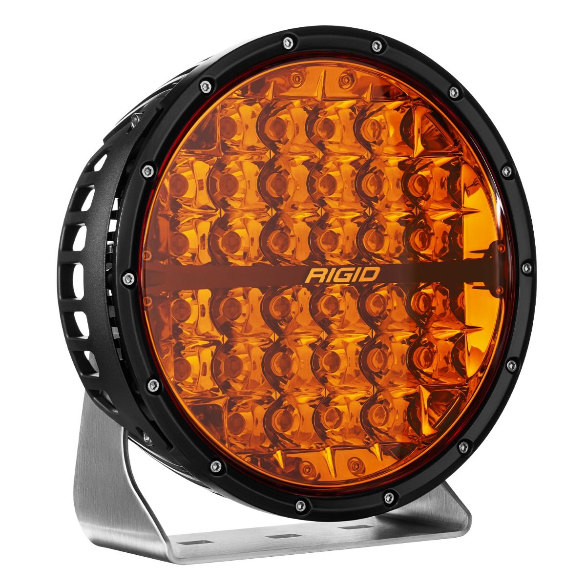 RIGID INDUSTRIES | 360-Series 9 Inch Off-Road Lamp Spot Beam Amber Lens Single Rigid Industries | 36522
