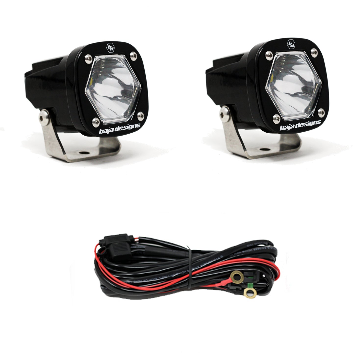 BAJA DESIGNS S1 Spot LED Light with Mounting Bracket Pair Baja Designs I 387801