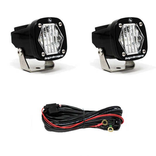 BAJA DESIGNS S1 Wide Cornering LED Light with Mounting Bracket Pair Baja Designs I 387805