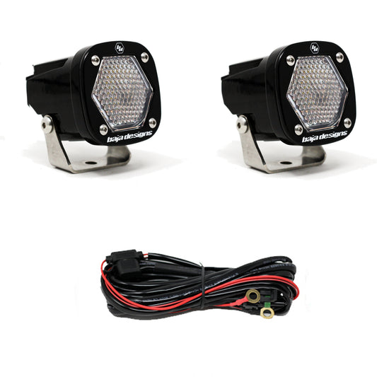 BAJA DESIGNS S1 Work/Scene LED Light with Mounting Bracket Pair Baja Designs I 387806