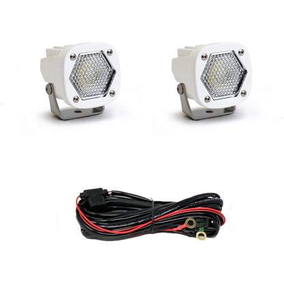 BAJA DESIGNS LED Light Pods S1 Work/Scene White Pair Baja Designs I 387806WT