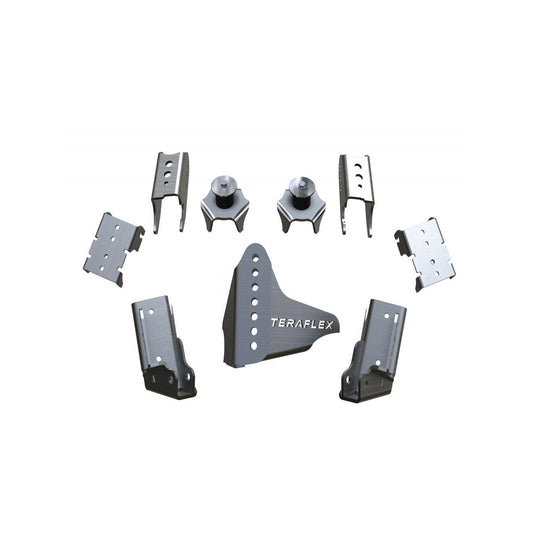 TeraFlex | 07-18 Wrangler JK Tera CRD60 Rear Axle Bracket Kit 3 Inch OD TeraFlex | 3990007