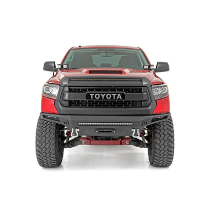 ROUGH COUNTRY LED Light Kit | Ditch Mount | Dual 2" Black Pairs | Amber DRL | Toyota Tundra (14-21) | 70838