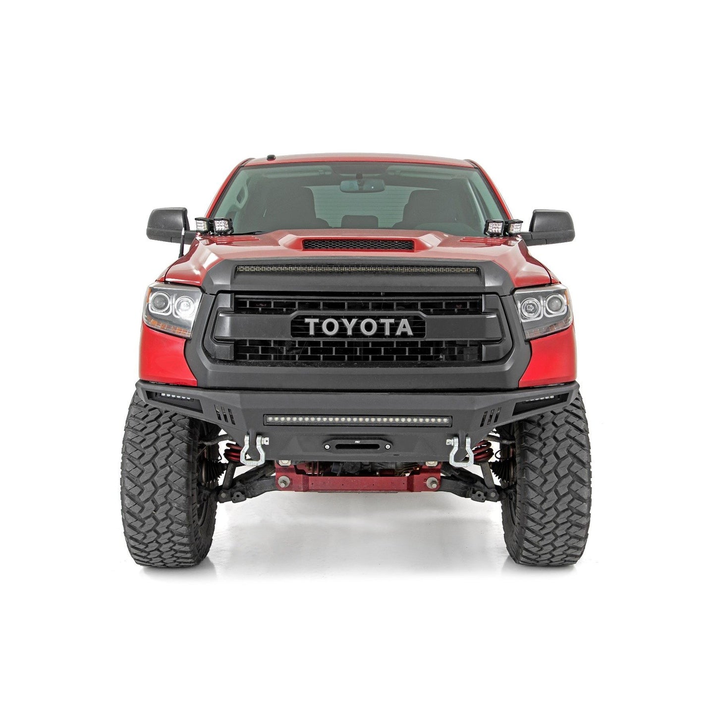 ROUGH COUNTRY LED Light Kit | Ditch Mount | Dual 2" Black Pairs | White DRL | Toyota Tundra (14-21) | 70837