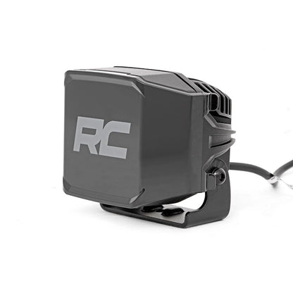 ROUGH COUNTRY 3 Inch Chrome Series LED Lights | Wide Angle Osram | Pair | 70904