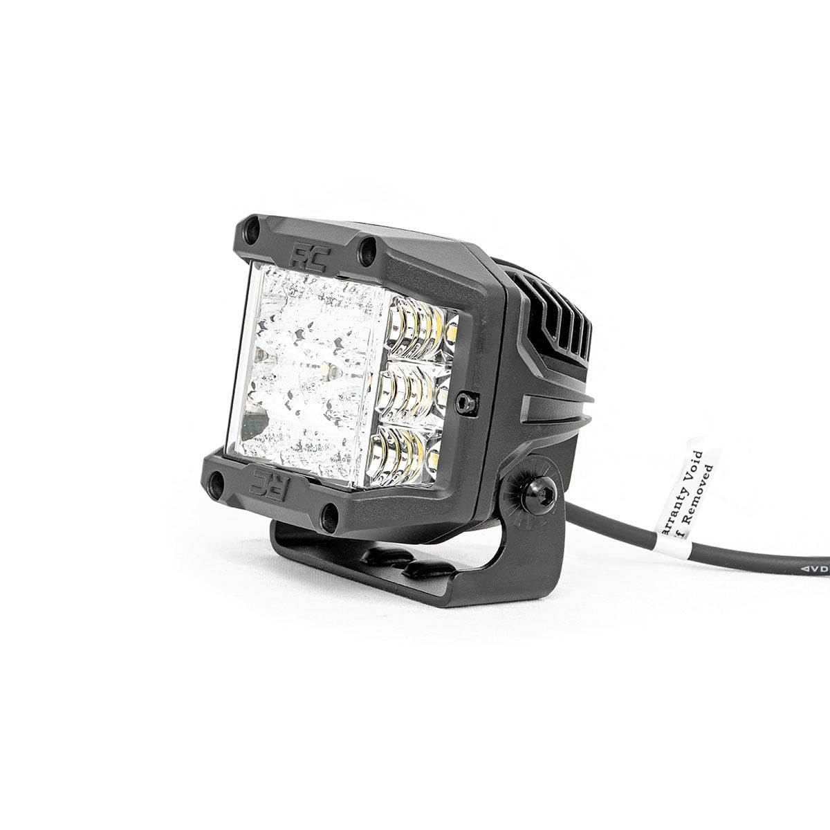 ROUGH COUNTRY 3 Inch Chrome Series LED Lights | Wide Angle Osram | Pair | 70904