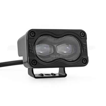 ROUGH COUNTRY 3x1.75 Inch Black Series LED Slim Aux | SAE Fog | Pair | 70910