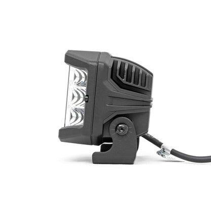 ROUGH COUNTRY 3 Inch Chrome Series LED Lights | Wide Angle Osram | Pair | 70904