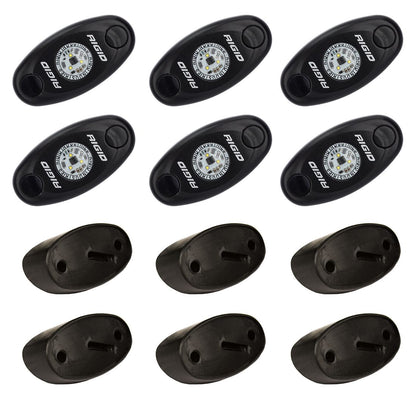RIGID INDUSTRIES | Rock Light Kit Amber Set of 6 Lights A-Series RIGID Industries | 400293