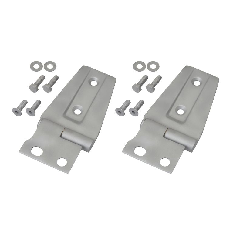 KENTROL Jeep JK Hood Hinge Pair 07-18 Wrangler JK Bare Grey Kentrol  40572