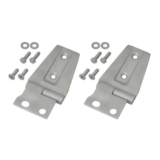 KENTROL Jeep JK Hood Hinge Pair 07-18 Wrangler JK Bare Grey Kentrol  40572