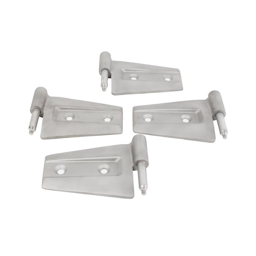KENTROL Jeep JK Door Hinge Set 4 Pieces 2 Door 07-18 Wrangler JK Bare Grey Kentrol  40575