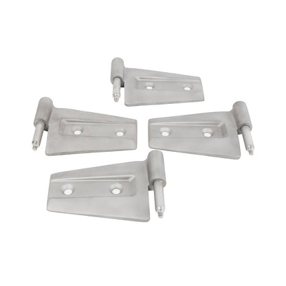 KENTROL Jeep JK Door Hinge Set 4 Pieces 2 Door 07-18 Wrangler JK Bare Grey Kentrol  40575