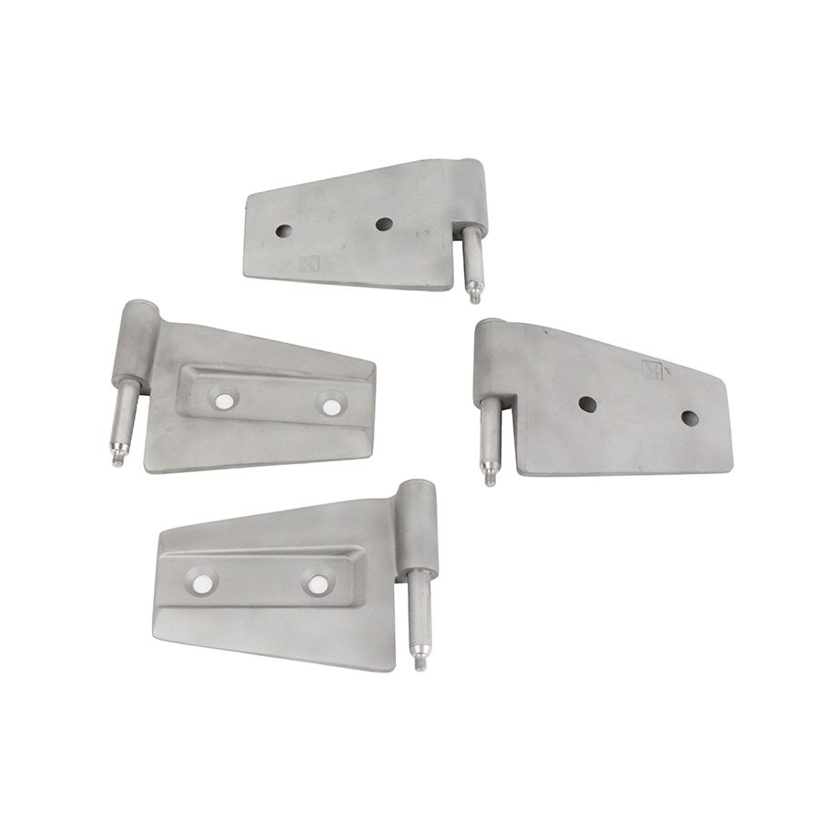 KENTROL Jeep JK Door Hinge Set 4 Pieces 2 Door 07-18 Wrangler JK Bare Grey Kentrol  40575
