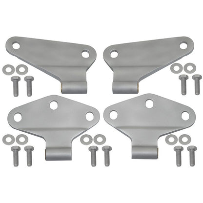 KENTROL Jeep JK Body Door Hinge Set 4 Pieces 2 Door 07-18 Wrangler JK Bare Grey Kentrol  40580