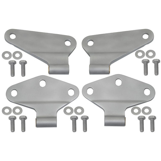 KENTROL Jeep JK Body Door Hinge Set 4 Pieces 2 Door 07-18 Wrangler JK Bare Grey Kentrol  40580