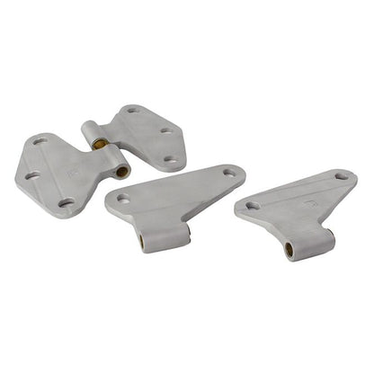 KENTROL Jeep JK Body Door Hinge Set 4 Pieces 2 Door 07-18 Wrangler JK Bare Grey Kentrol  40580
