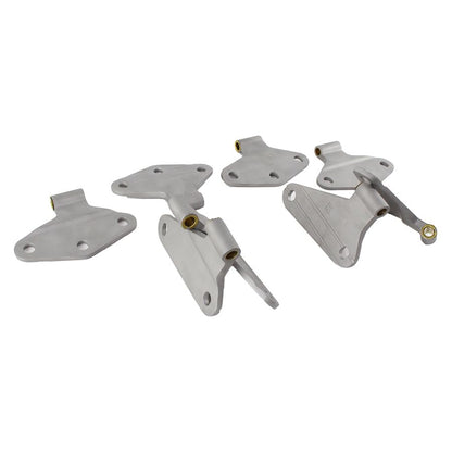 KENTROL Jeep JK Body Door Hinge Set 8 Pieces 4 Door 07-18 Wrangler JK Bare Grey Kentrol  40581