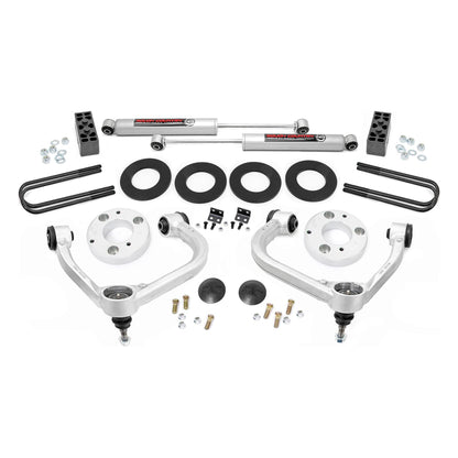 Rough Country Strut Spacers w/N3 Rear Shocks 3 Inch Lift Kit I 41430