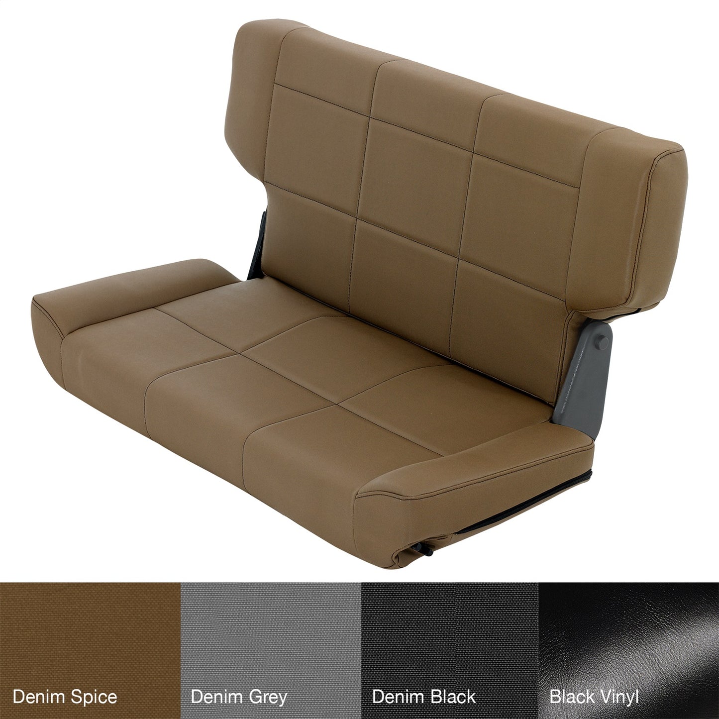 Smittybilt Fold And Tumble Seat Denim Spice Rear No Drilling Installation I 41517