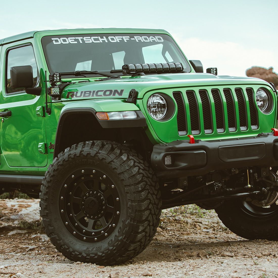 RIGID INDUSTRIES | 18-Present Jeep Wrangler JL Adapt Hood Mount Fits 20 Inch Adapt Series RIGID Industries | 41665