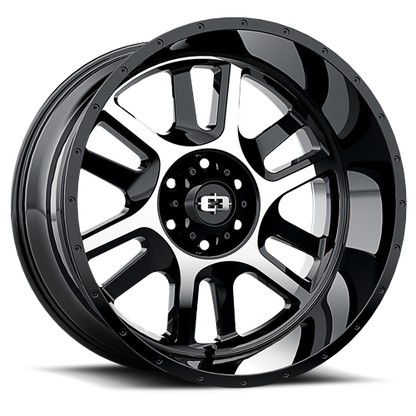 VISION 419 SPLIT Gloss Black Machined Face