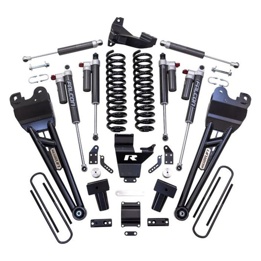 ReadyLIFT 4'' Coil Spring Lift Kit with Falcon 3.3 Front/Rear Shocks, Radius Arms, Dual Steering Stabilizer, and Front Track Bar Bracket  (F250/F350 Diesel ) 43-23440