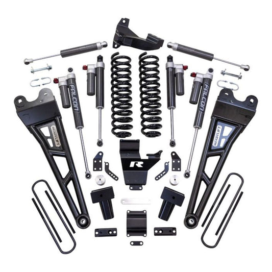 ReadyLIFT 4'' Coil Spring Lift Kit with Falcon 3.3 Front/Rear Shocks, Radius Arms, Dual Steering Stabilizer, and Front Track Bar Bracket  (F250/F350 Diesel ) 43-27440