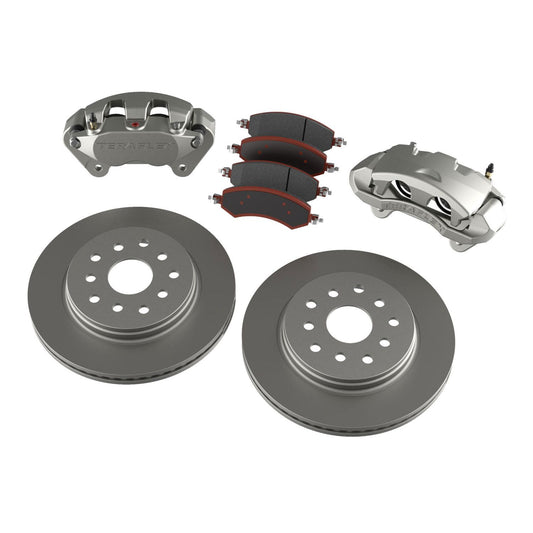 TeraFlex | 07-18 Wrangler JK Front Big Brake Kit w/ Smooth Rotors 5x5 Inch & 5x5.5 Inch TeraFlex | 4303400