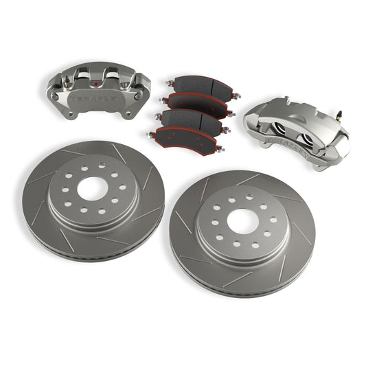 TeraFlex | 07-18 Wrangler JK Front Big Brake Kit w/ Slotted Rotors 5x5 Inch & 5x5.5 Inch TeraFlex | 4303420