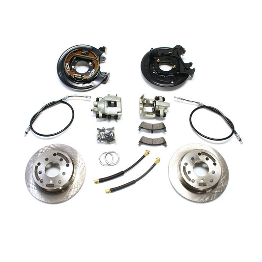 TeraFlex | 97-06 Jeep Wrangler TJ Rear Disc Brake Conversion Kit w/ E-Brake Cables TeraFlex | 4354425