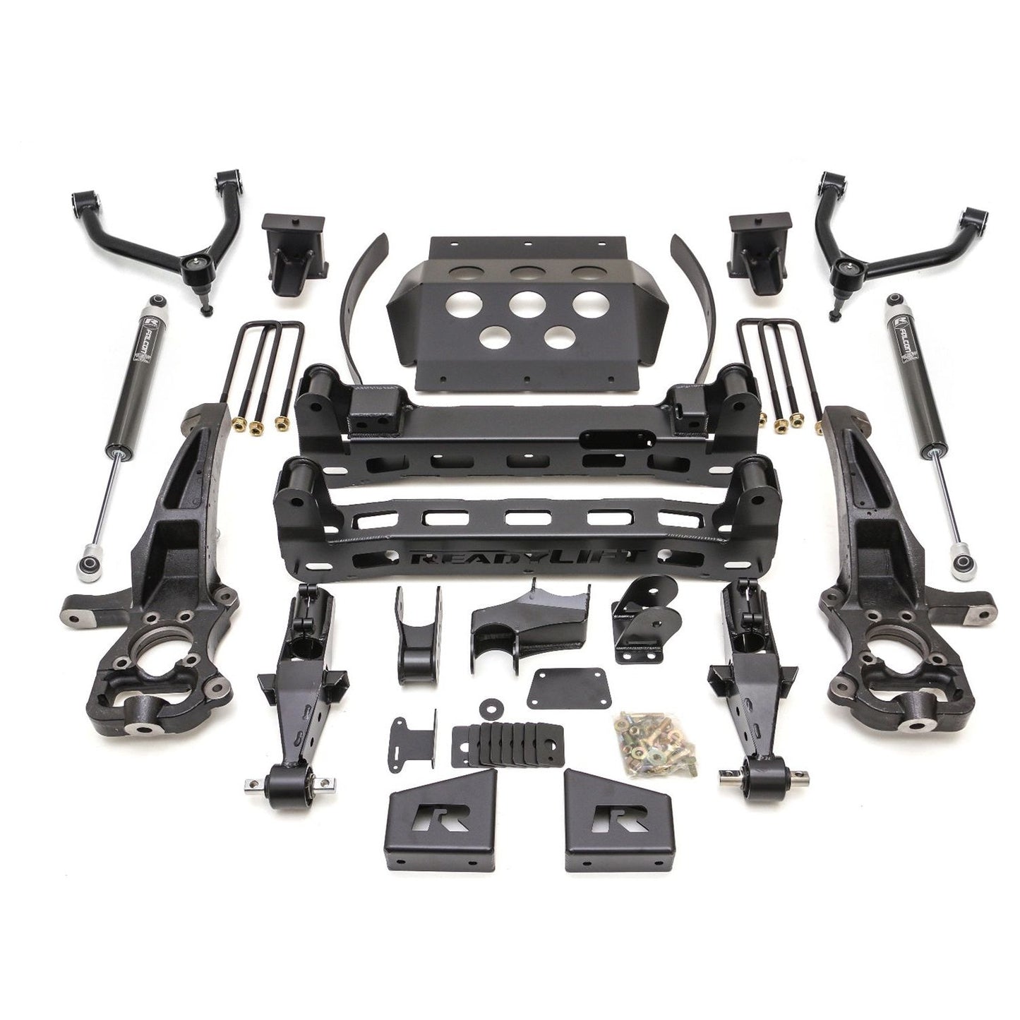 ReadyLIFT 8'' Big Lift Kit with Upper Control Arms and rear Falcon 1.1 Monotube Shocks (1500) 44-39800