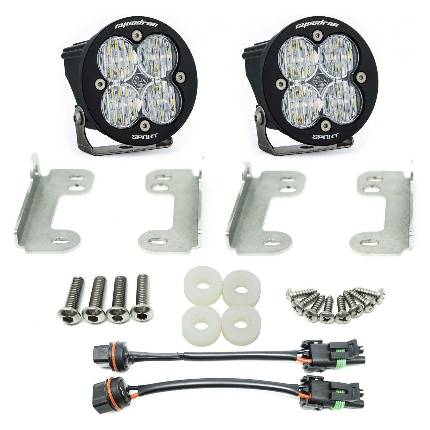 BAJA DESIGNS Jeep JL Fog Pocket Kit 2018 Wrangler JL Sahara Squadron R Sport Baja Designs I 447070