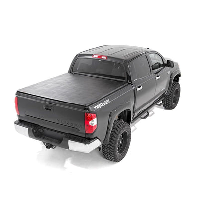 ROUGH COUNTRY Soft Tri-Fold Bed Cover | 5'7" Bed | Toyota Tundra 2WD/4WD (2007-2025) | 41714551A
