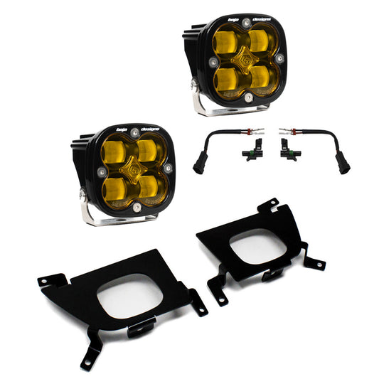 BAJA DESIGNS Silverado Fog Pocket for 19-Up Silverado 1500/2500/2500 HD FPK SAE Baja Amber Baja Designs  I 447529