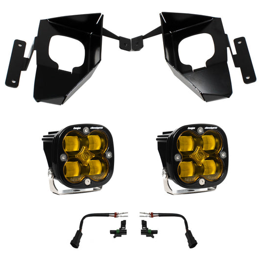 BAJA DESIGNS Silverado 1500 Fog Pocket Kit 16-18 Squadron SAE Baja Amber Baja Designs I 447535