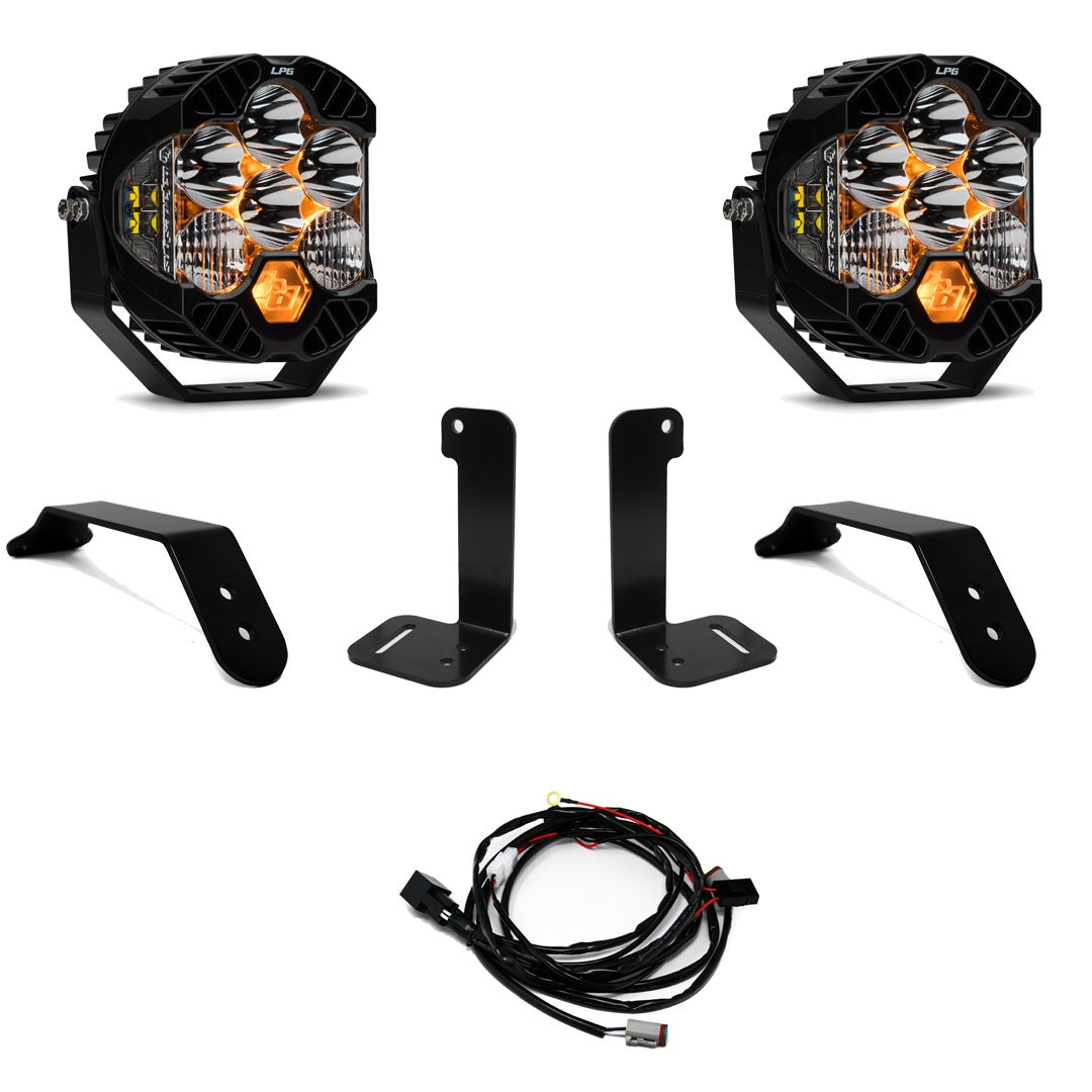 BAJA DESIGNS Jeep JL/JT Dual LP6 Auxiliary Light Kit Baja Designs I 447659