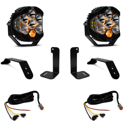 BAJA DESIGNS Jeep JL/JT Dual LP6 Auxiliary Light Kit w/Upfitter Baja Designs I 447659UP