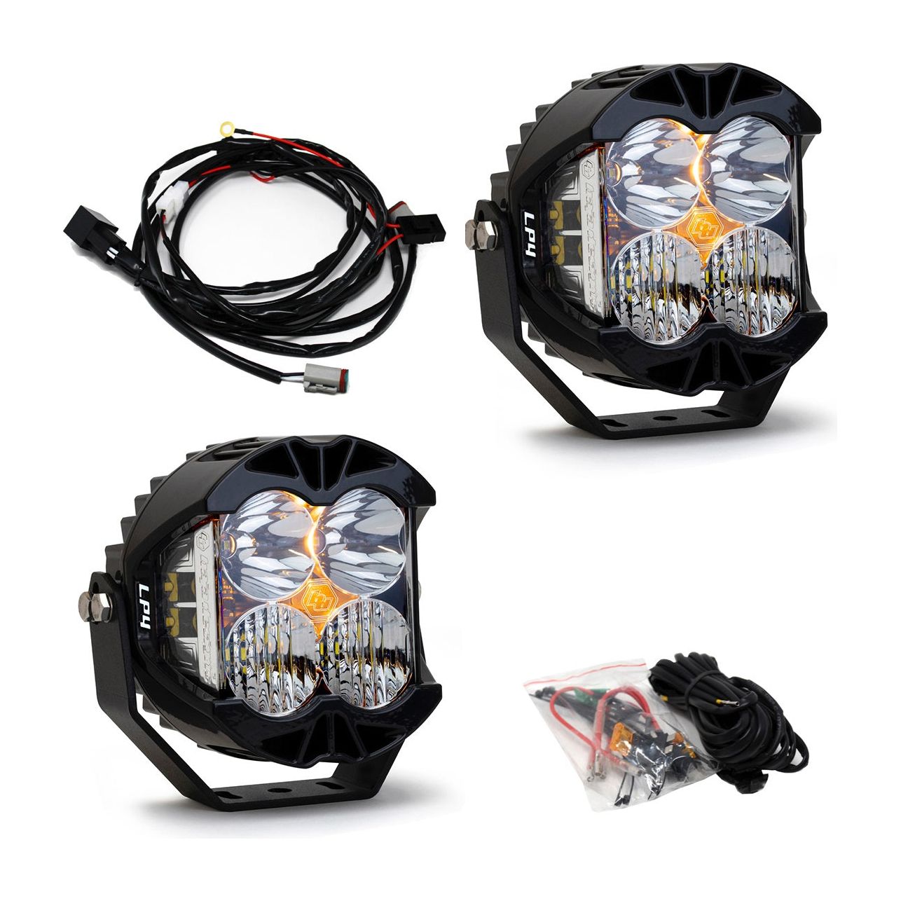 BAJA DESIGNS Jeep JL/JT Rubicon Steel Bumper LED Light Kit LP4 Baja Designs I 447672