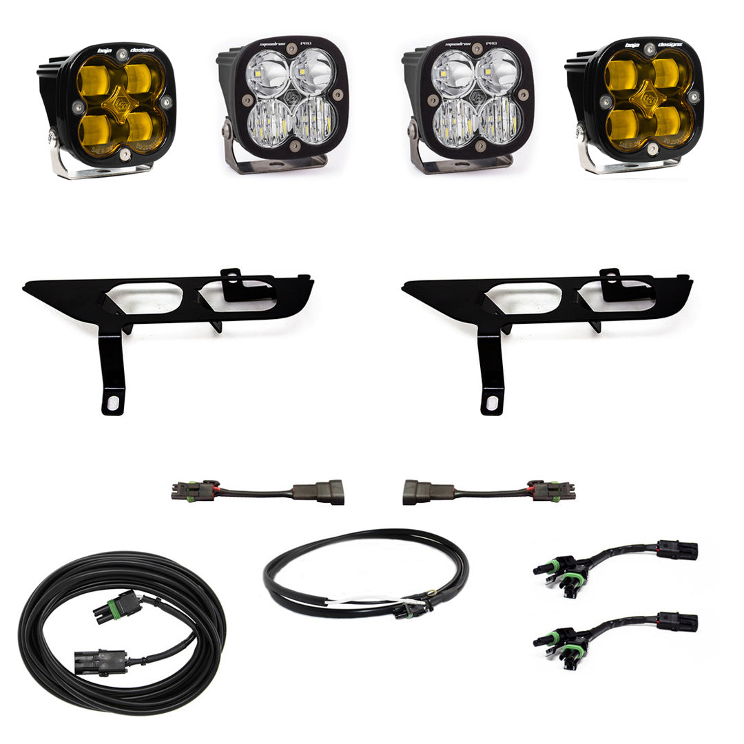 BAJA DESIGNS Ford, F150, (21-On), FPK, SAE Baja Amber/Pro DC, Up w/o DRL I 447700UP