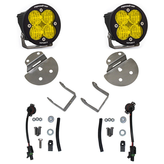 BAJA DESIGNS Squadron-R Sport Fog Pocket Kit - 15-19 Colorado/Canyon  Silverado/Sierra 2500HD/3500HD (Wide Cornering; Baja Amber) Baja Designs I 447711