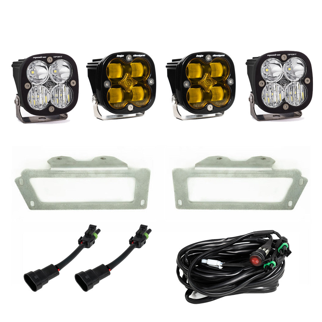 BAJA DESIGNS Ram 2500/3500 Fog LiLights SAE Fog Pocket Kit Baja Amber FPK 10-18 RAM 1500 09-12 Ram 2500/3500 Baja Designs I 447719