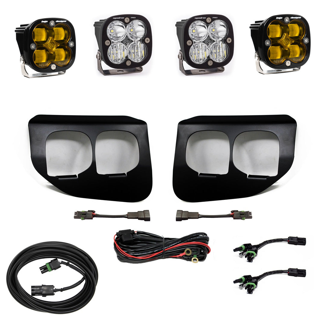BAJA DESIGNS Ford Super Duty (20-22) Fog LiLights Dual FPK Baja Amber SAE/Pro DC Baja Designs I 447737